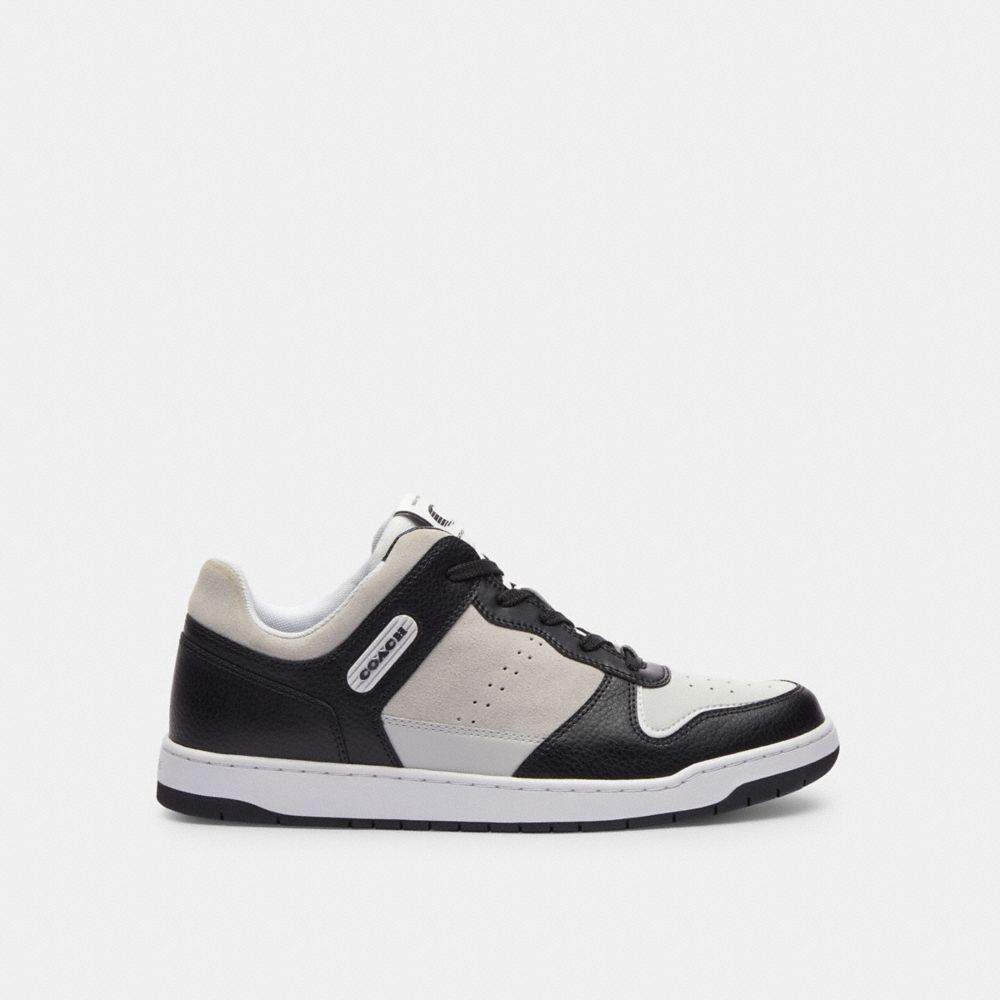 Black / Light Grey Men COACH® C201 Sneakers | NZ VRY122