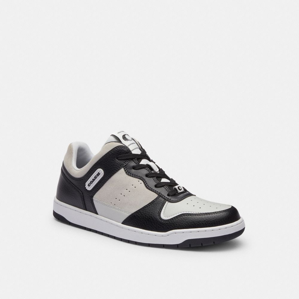 Black / Light Grey Men COACH® C201 Sneakers | NZ VRY122