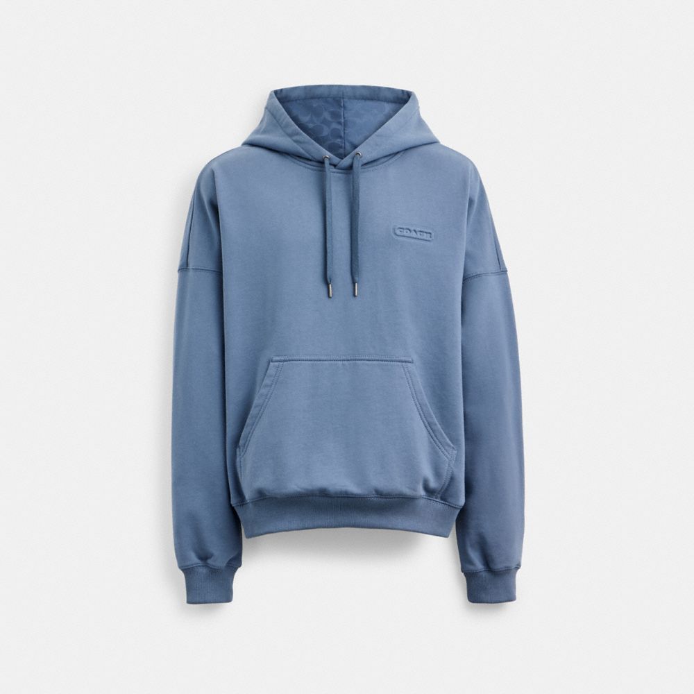 Blue Men COACH® With Signature Hoodie | NZ WNU150