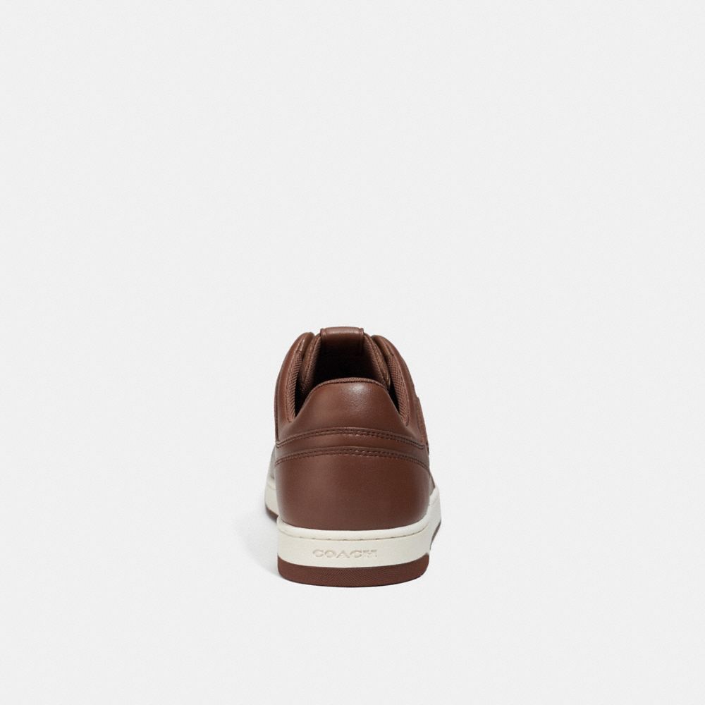 Brown Men COACH® C201 In Signature Canvas Sneakers | NZ NWA127