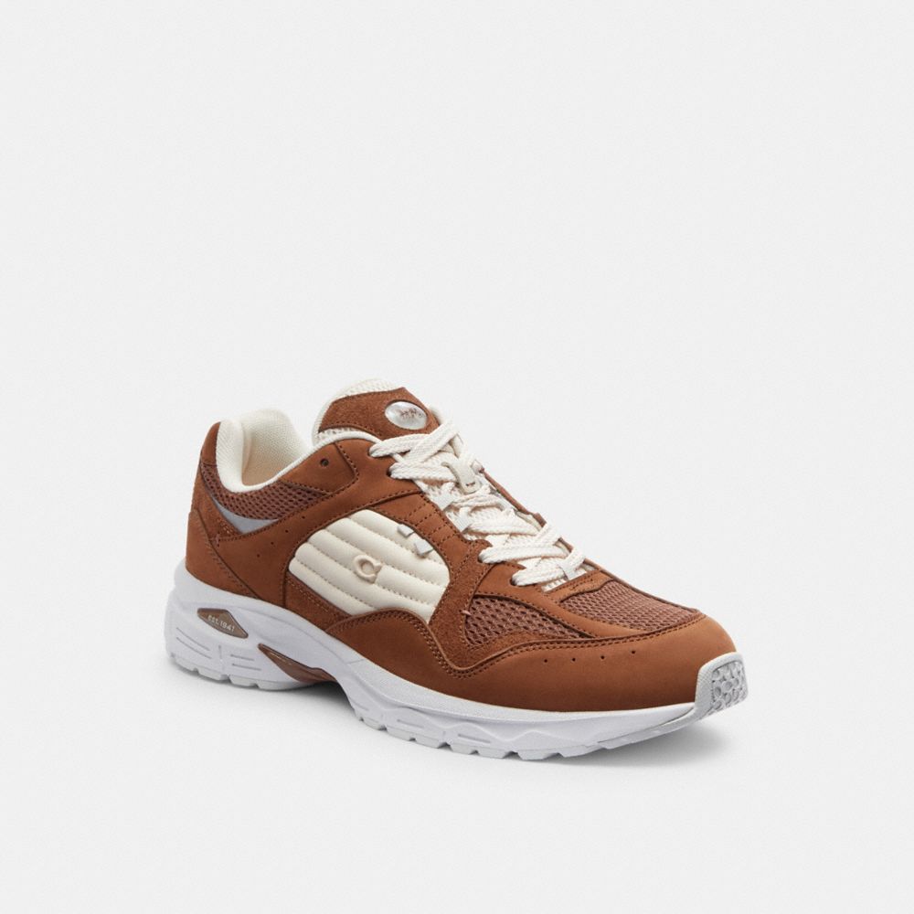 Brown Men COACH® C301 Sneakers | NZ KOK134