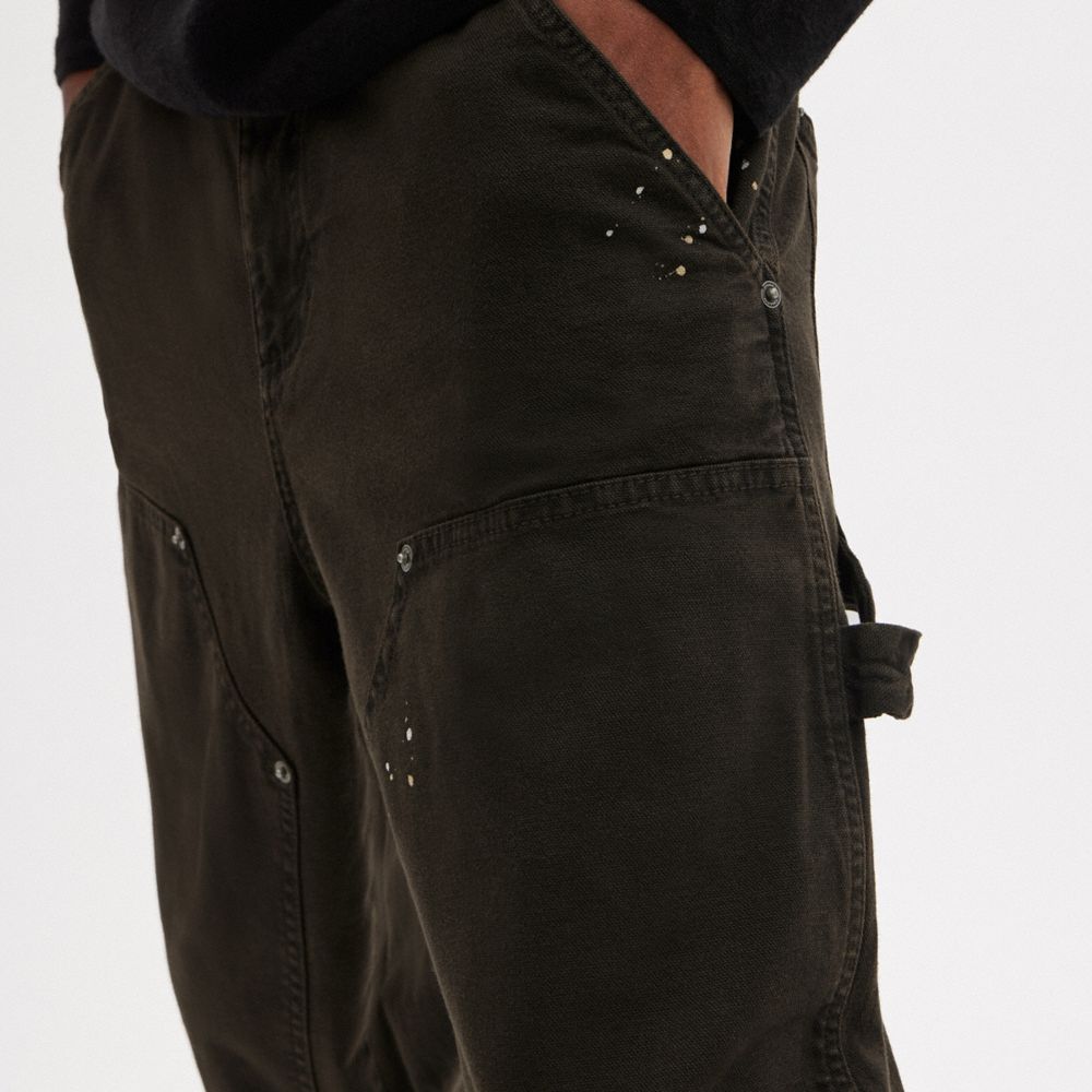 Brown Men COACH® Canvas Pants | NZ DFX164