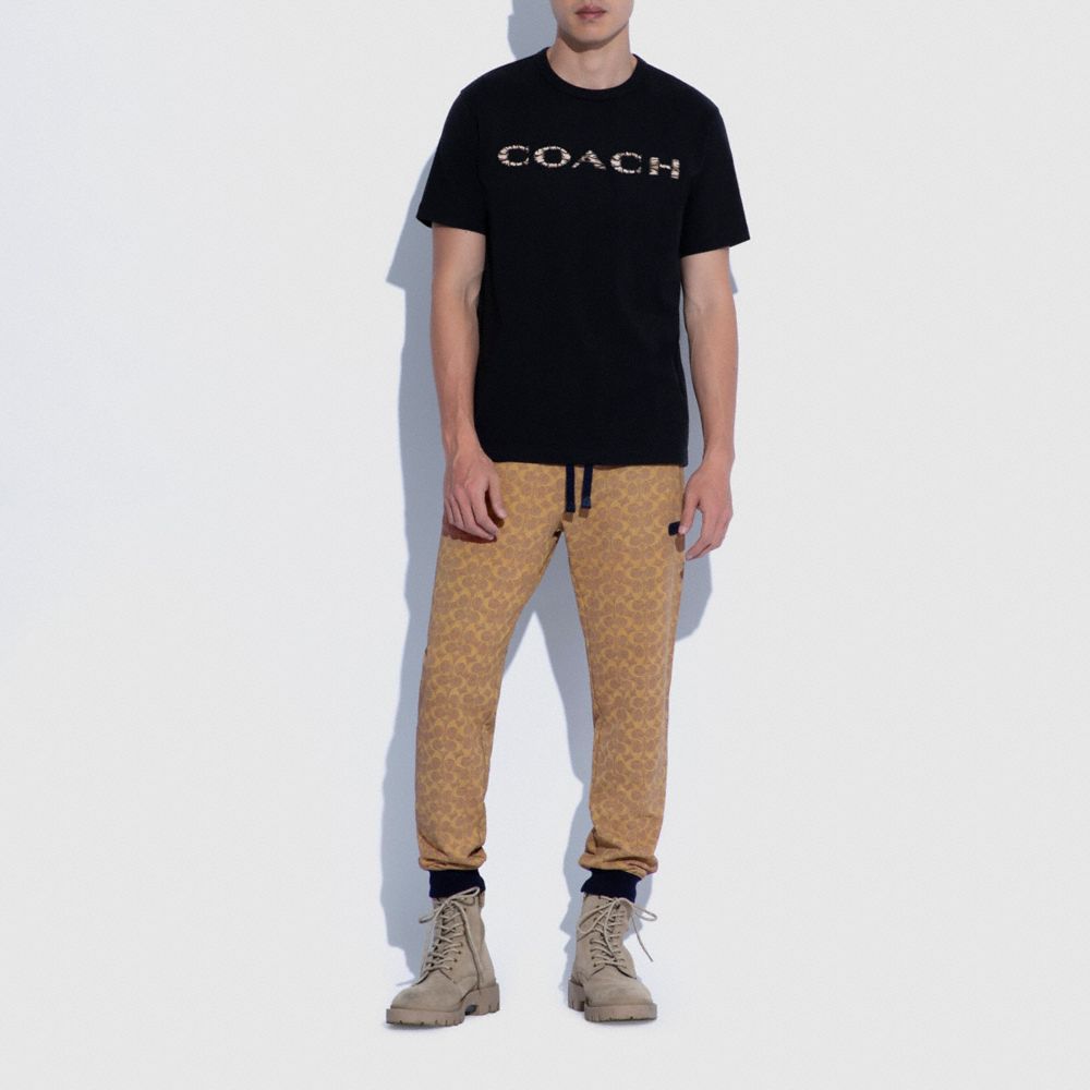 Brown Men COACH® Essential Joggers In Signature Pants | NZ HAB167