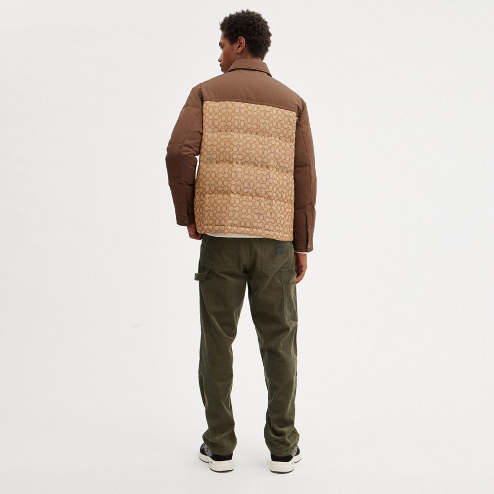 Brown Men COACH® Quilted Coaches Jacket | NZ YXF157