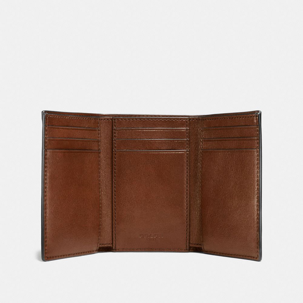 Brown Men COACH® Trifold Wallet | NZ RVQ252