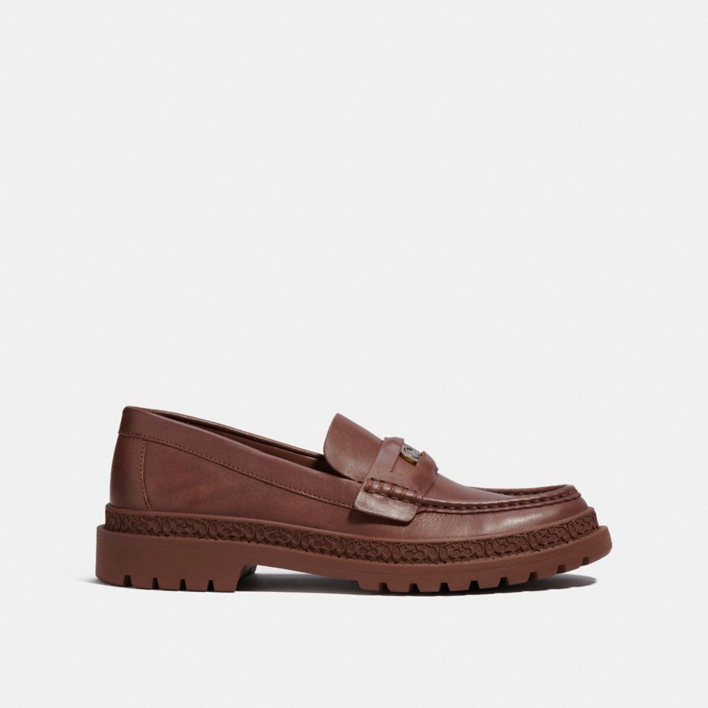 Brown Men COACH® With Signature Coin Loafer | NZ HAM115