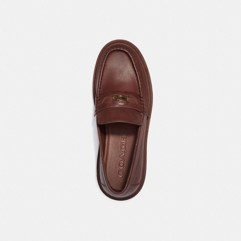 Brown Men COACH® With Signature Coin Loafer | NZ HAM115