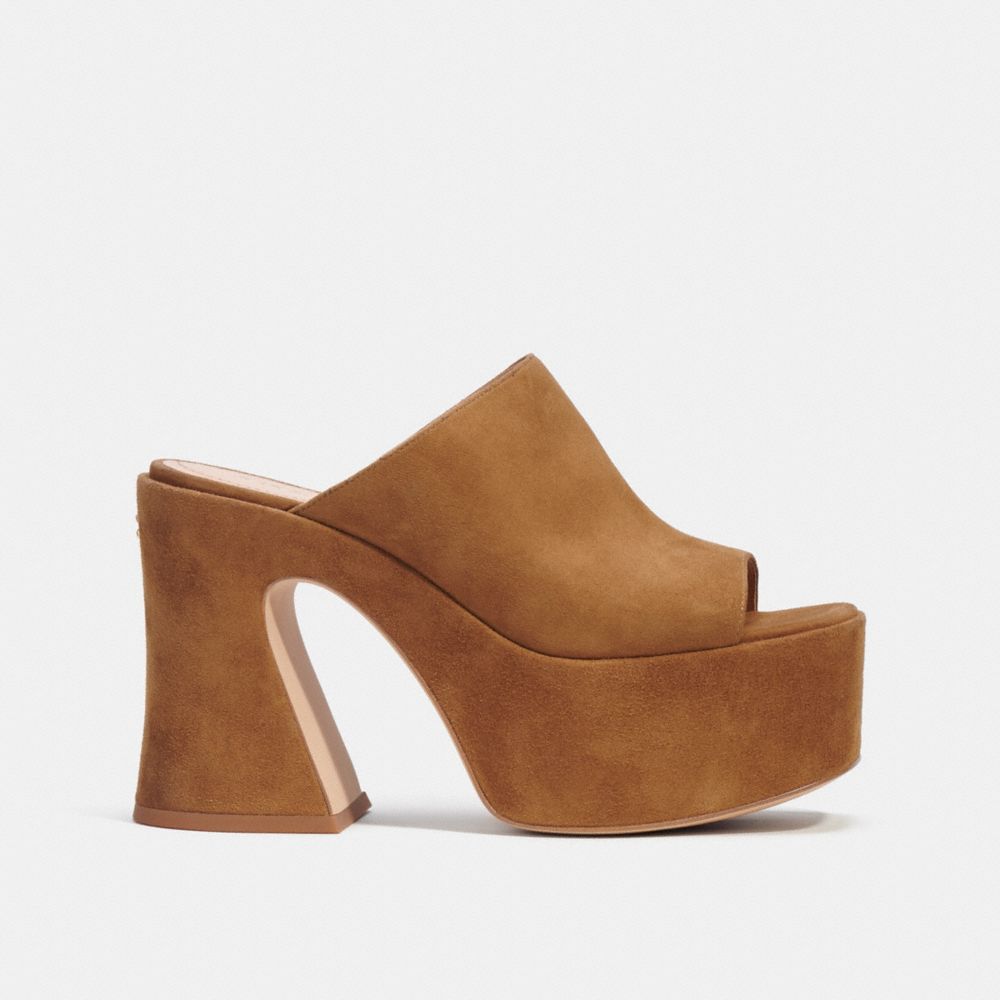 Brown Women COACH® Bobi Platform Sandals | NZ HAS344