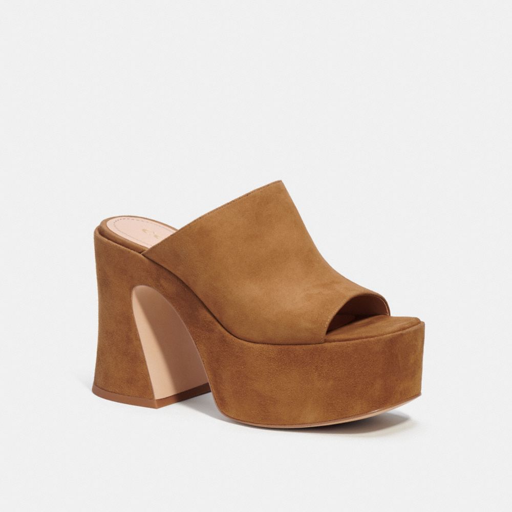 Brown Women COACH® Bobi Platform Sandals | NZ HAS344