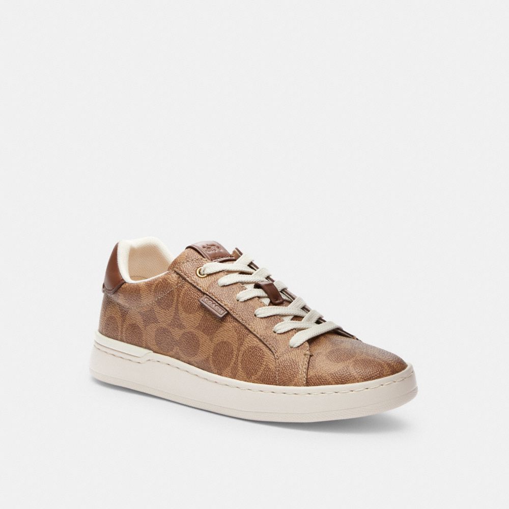 Brown Women COACH® Lowline Luxe Low Top Sneakers | NZ CTC381