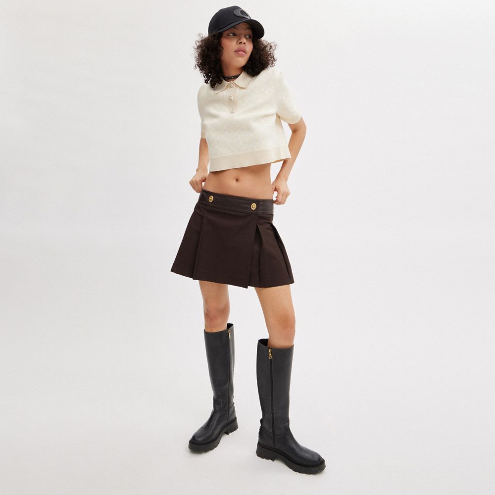 Brown Women COACH® Mini Skirt | NZ ILR471