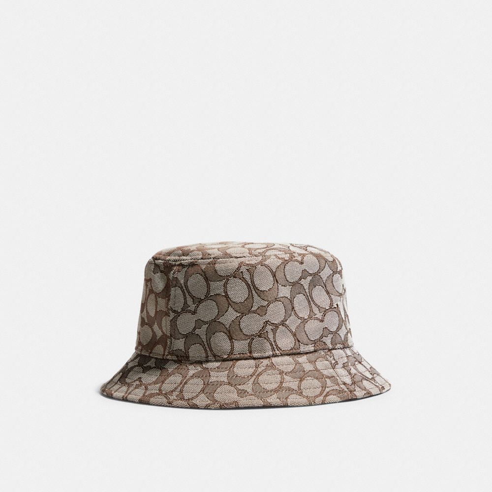 Brown Women COACH® Signature Jacquard Bucket Hat | NZ MQH645