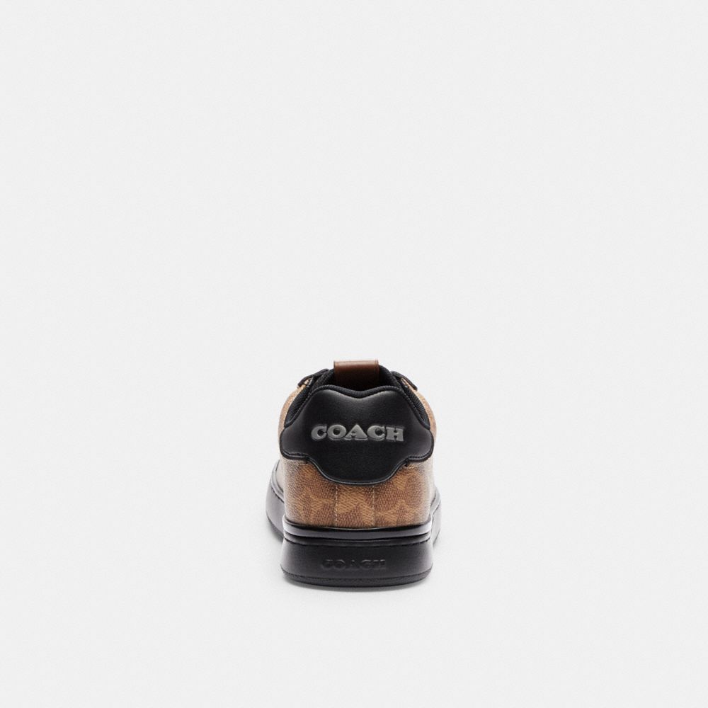 Brown / Black Men COACH® Lowline Low Top In Signature Canvas Sneakers | NZ FDC138