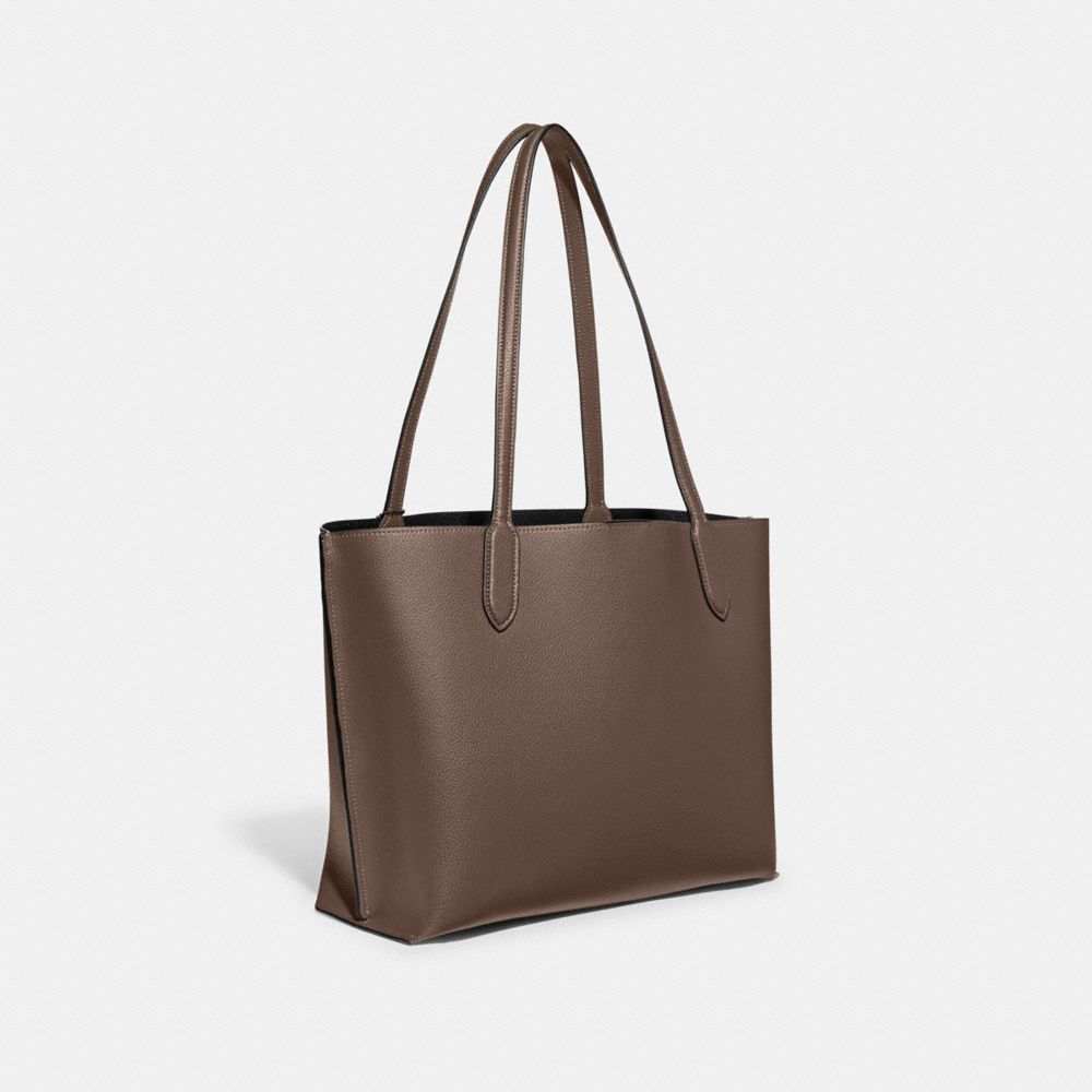 Dark Grey Women COACH® Willow Tote Bag | NZ HAX947