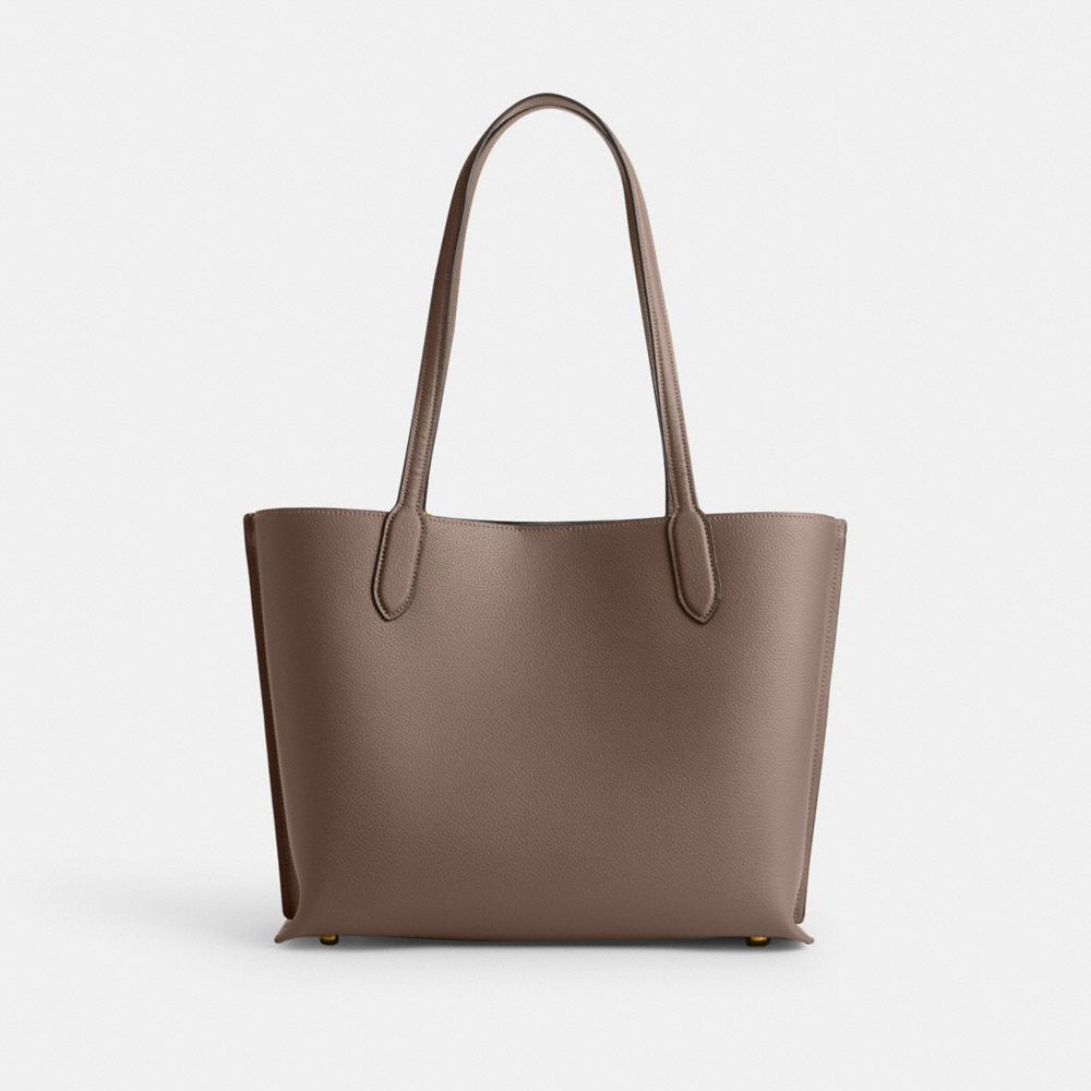 Dark Grey Women COACH® Willow Tote Bag | NZ HAX947