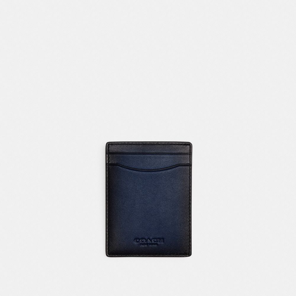 Deep Blue Men COACH® Money Clip Card Case | NZ EBR201