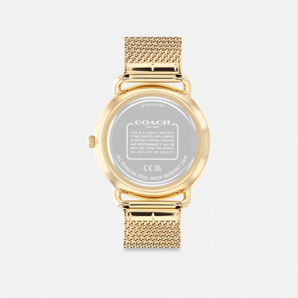 Gold / Black Men COACH® Elliot, 41 Mm Watch | NZ ZUP288