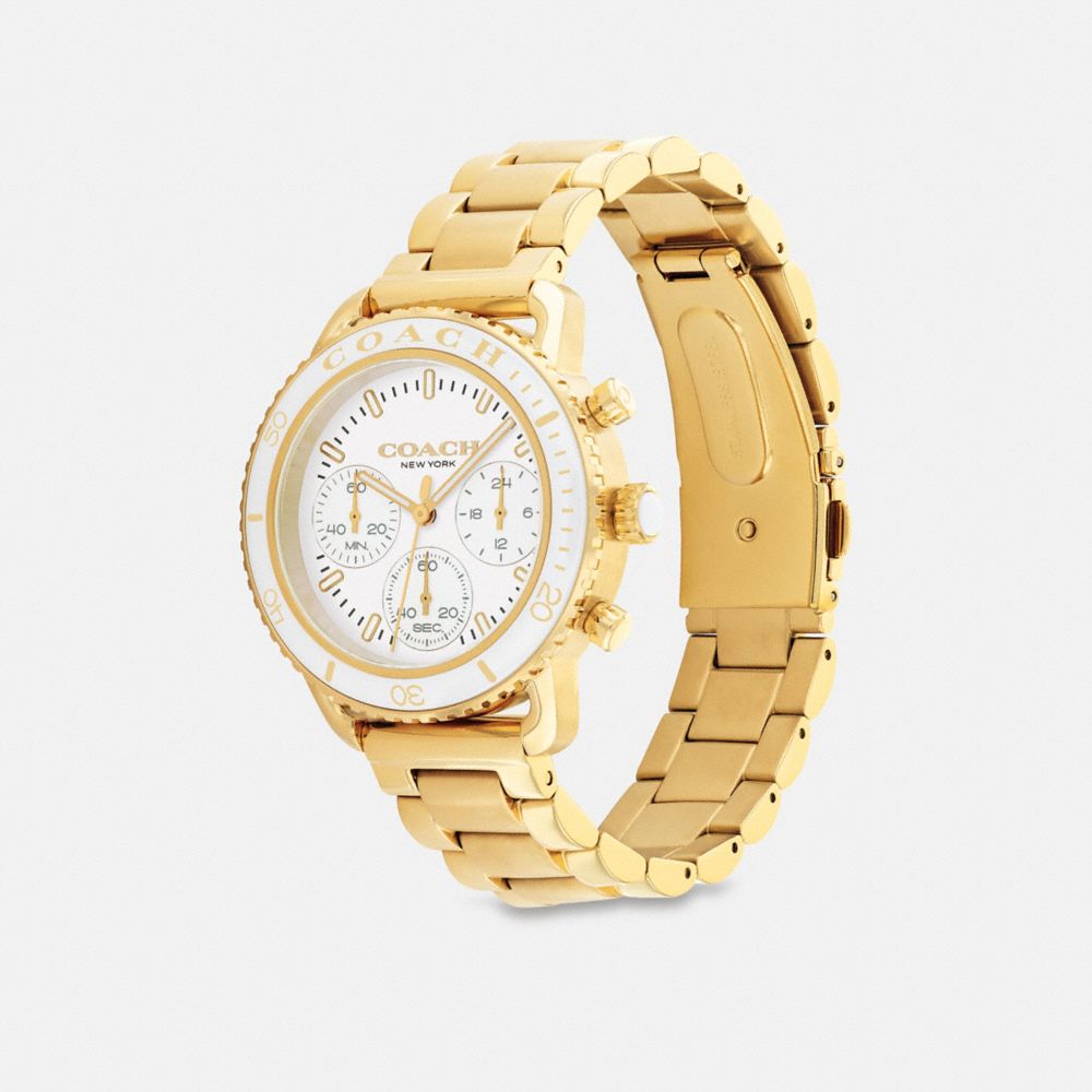 Gold / White Women COACH® Cruiser, 37 Mm Watch | NZ TCD615