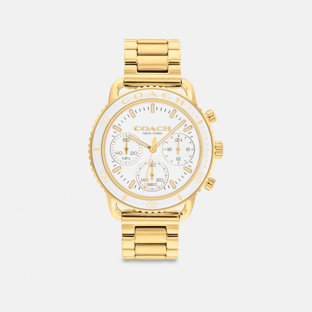 Gold / White Women COACH® Cruiser, 37 Mm Watch | NZ TCD615