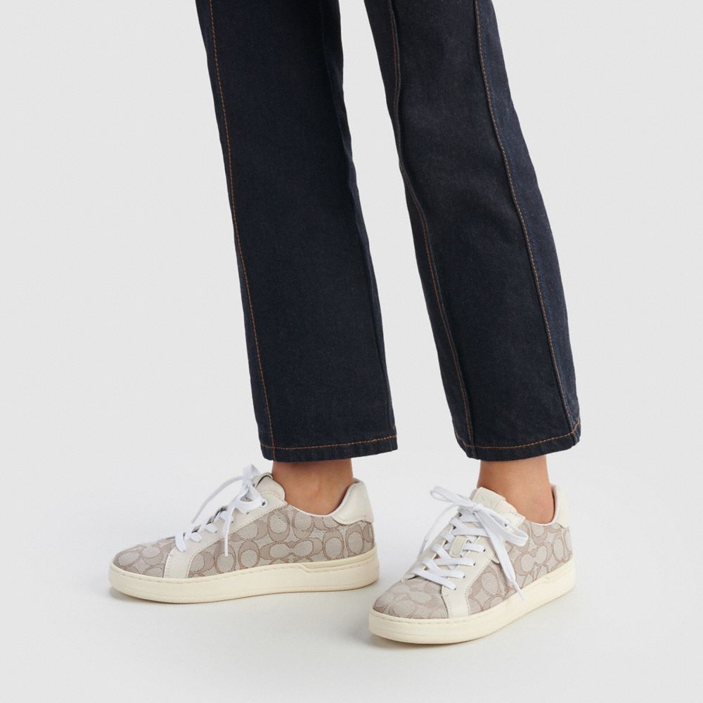 Grey Women COACH® Lowline Low Top Sneakers | NZ GSG374