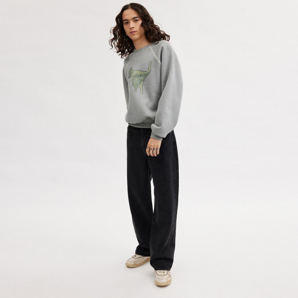 Grey Women COACH® Rexy Crewneck Sweatshirt | NZ MQC489