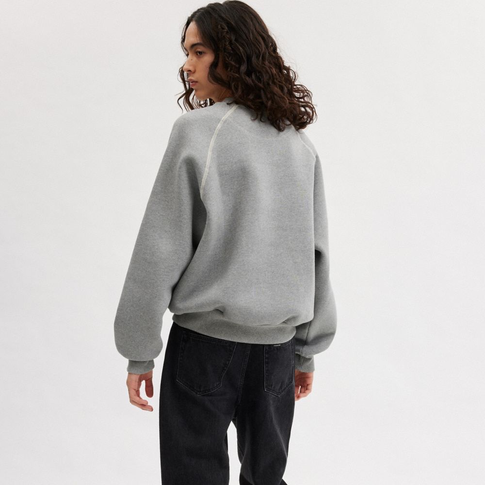 Grey Women COACH® Rexy Crewneck Sweatshirt | NZ MQC489