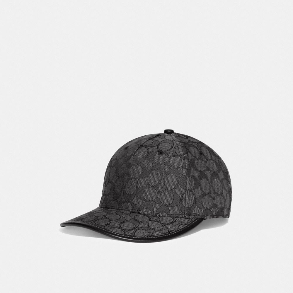 Grey Women COACH® Signature Jacquard Baseball Hat | NZ NWG644