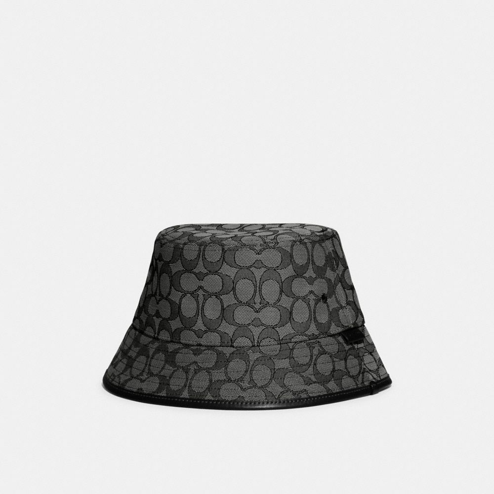 Grey Women COACH® Signature Jacquard Bucket Hat | NZ MQJ646