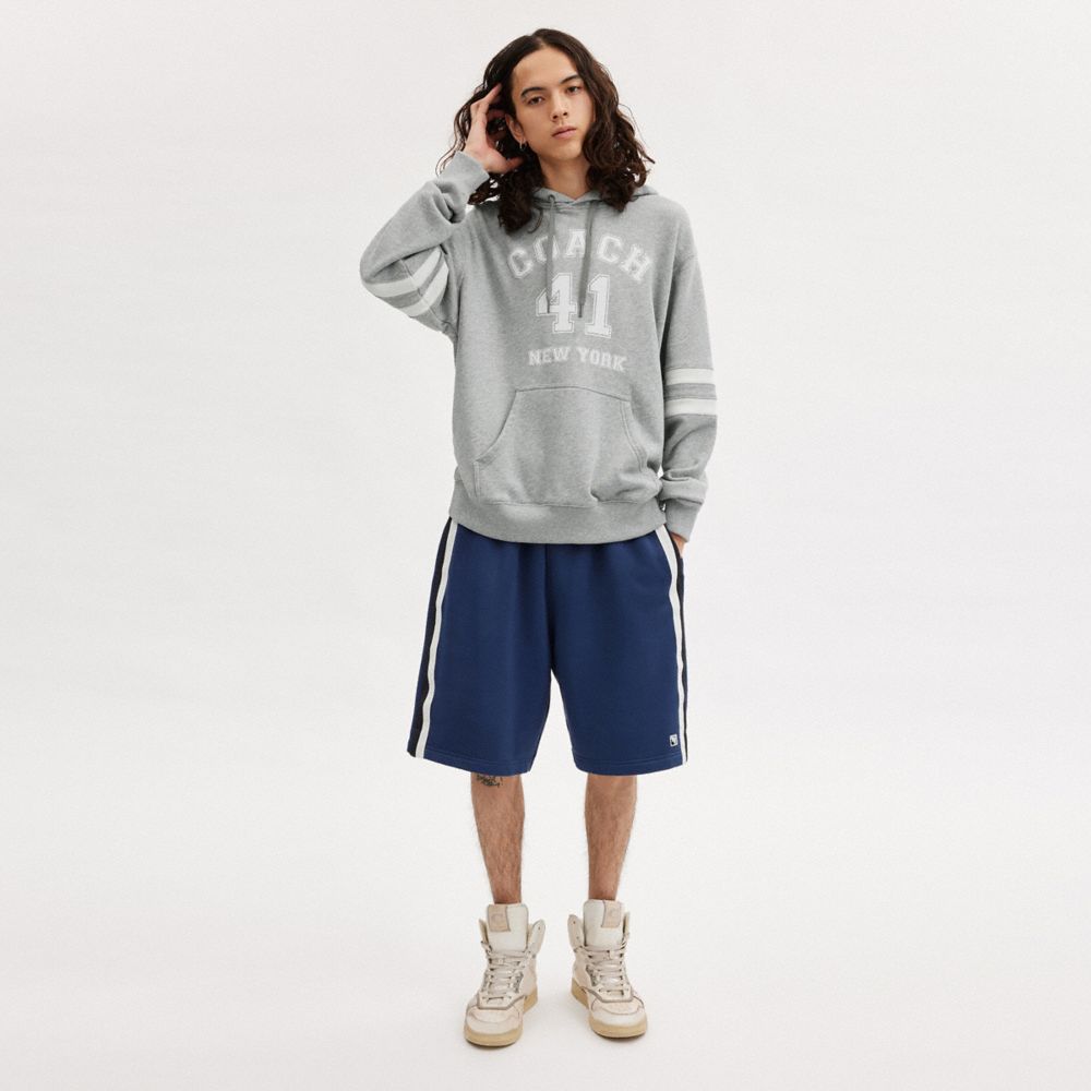 Grey Women COACH® Varsity Hoodie | NZ SGP423