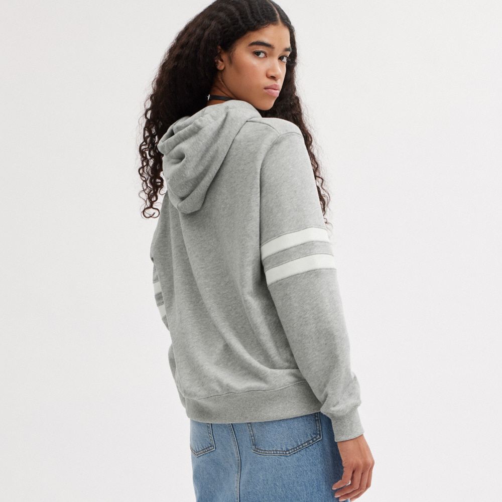 Grey Women COACH® Varsity Hoodie | NZ SGP423