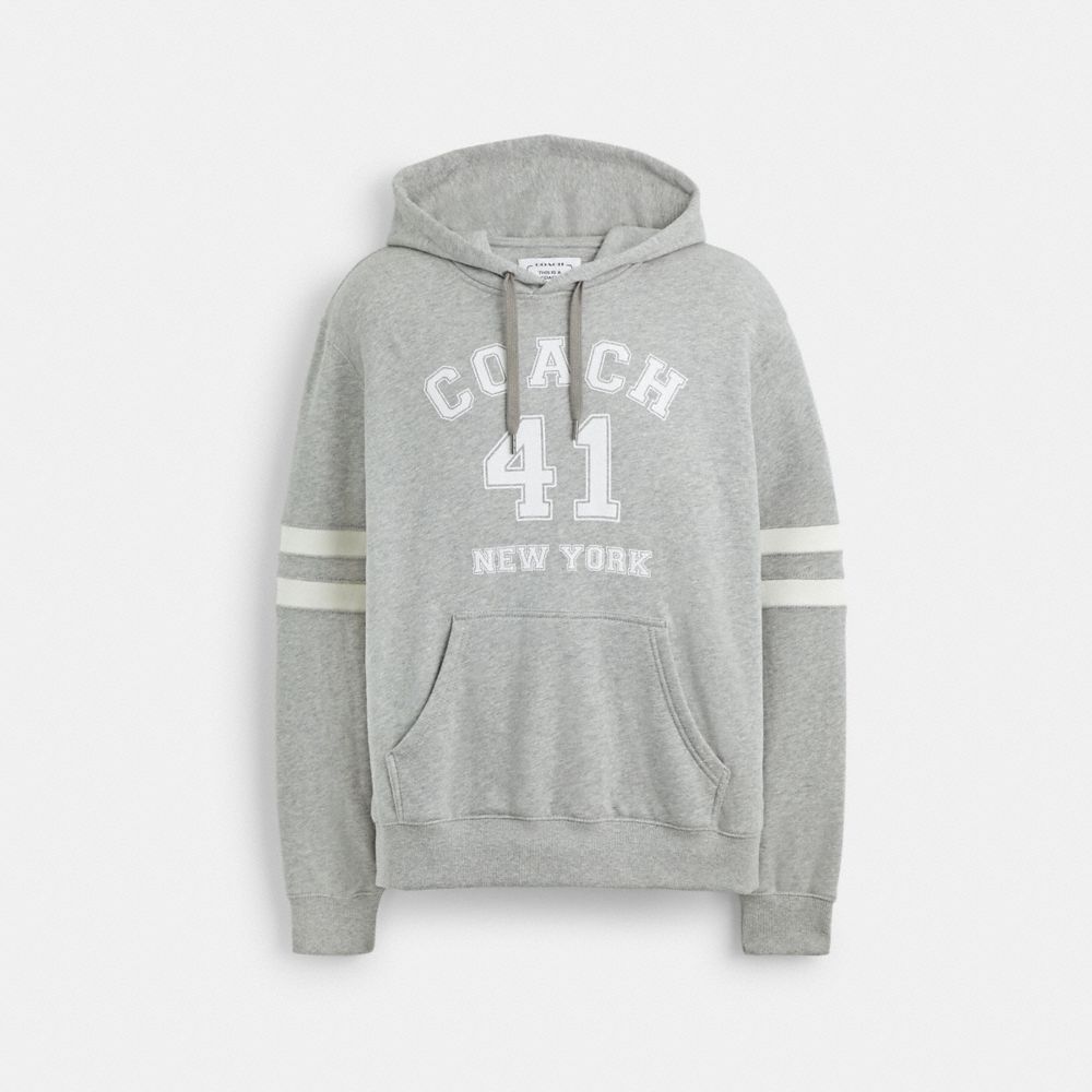 Grey Women COACH® Varsity Hoodie | NZ SGP423