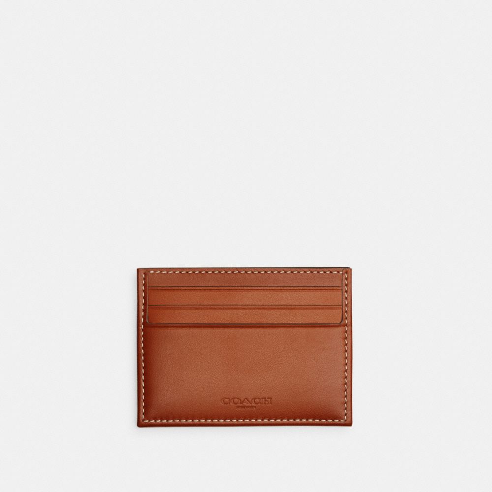 Grey / Brown Men COACH® In Micro Signature Jacquard Card Case | NZ TCW199