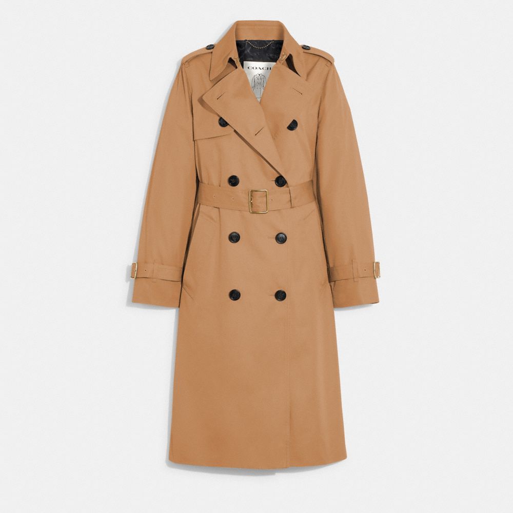 Khaki Women COACH® Trench Coat | NZ SGF400