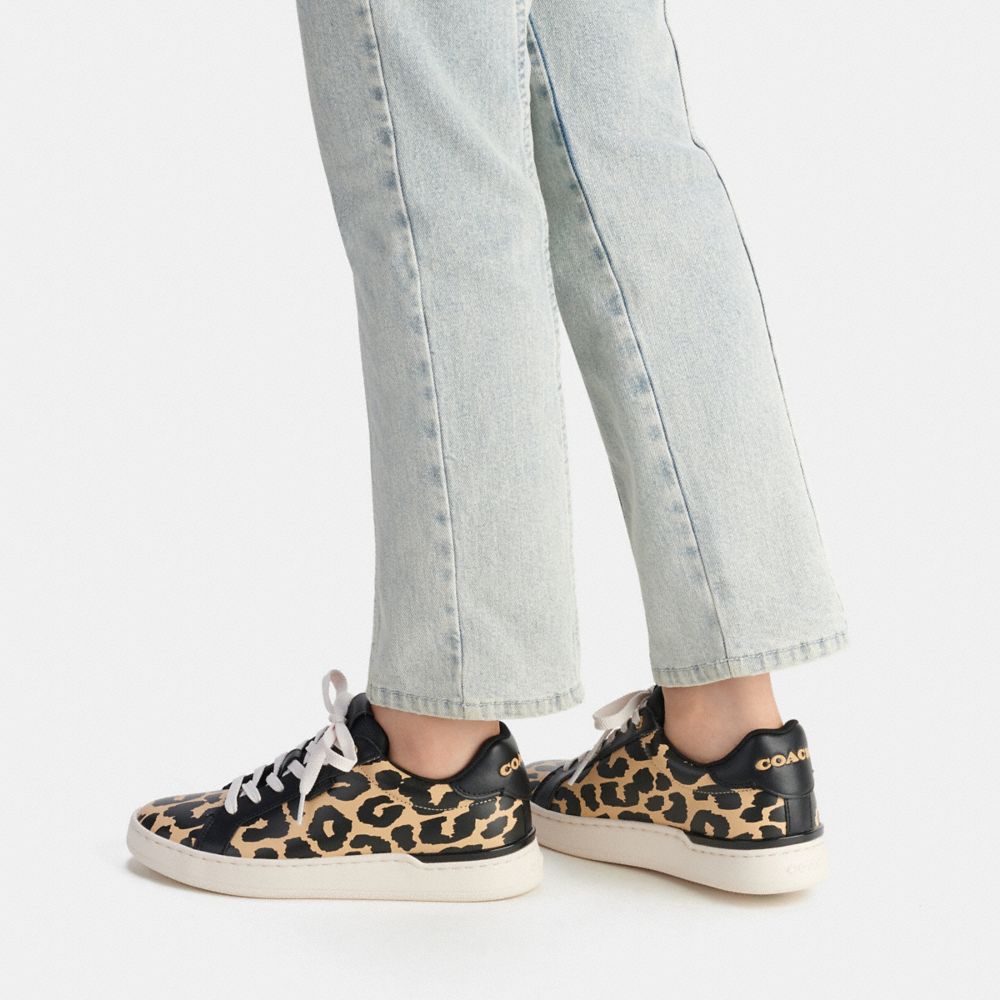 Leopard Women COACH® Lowline Low Top With Print Sneakers | NZ LIL378