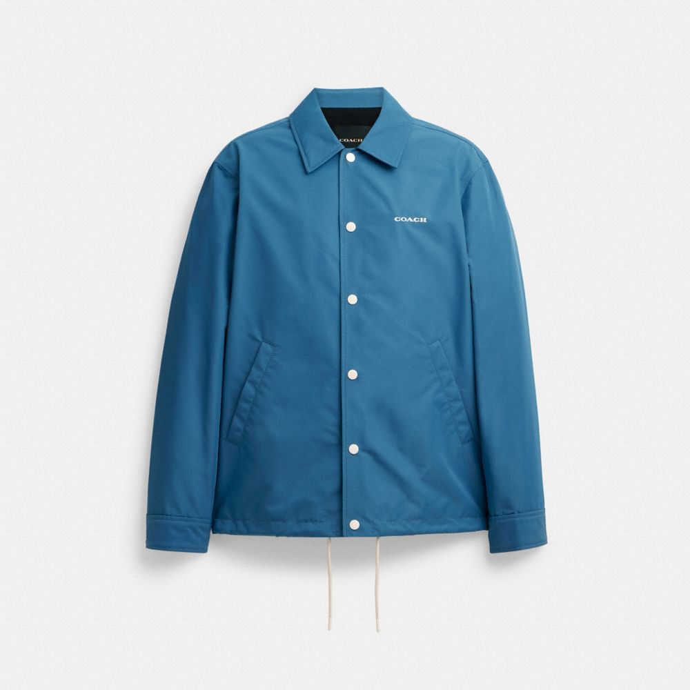 Light Blue Men COACH® Coaches Jacket | NZ QMI151