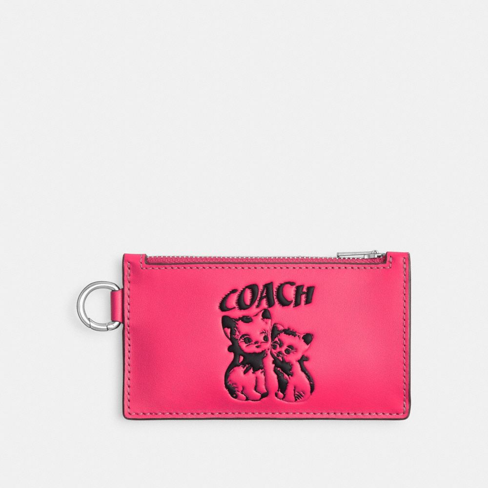 Light Fuchsia Men COACH® The Lil Nas X Drop Zip Card Case | NZ RVP207