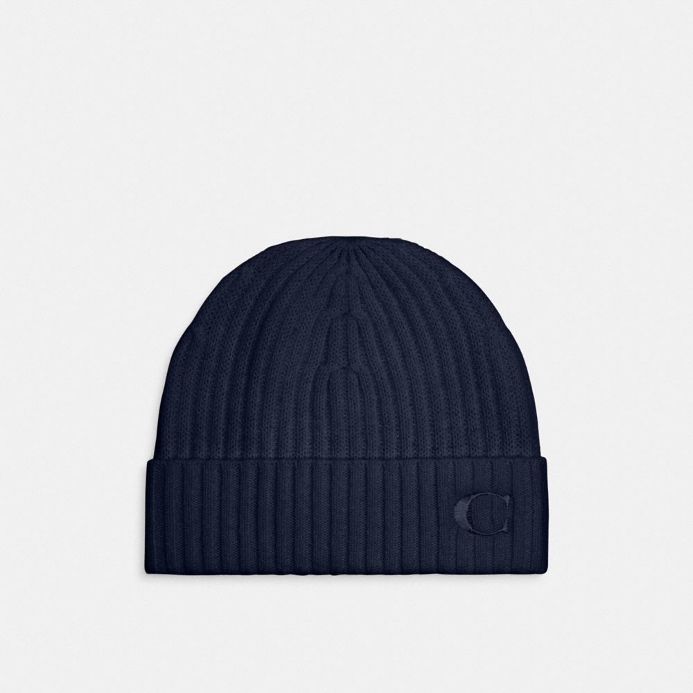 Navy Women COACH® Cashmere Beanie | NZ QMK620