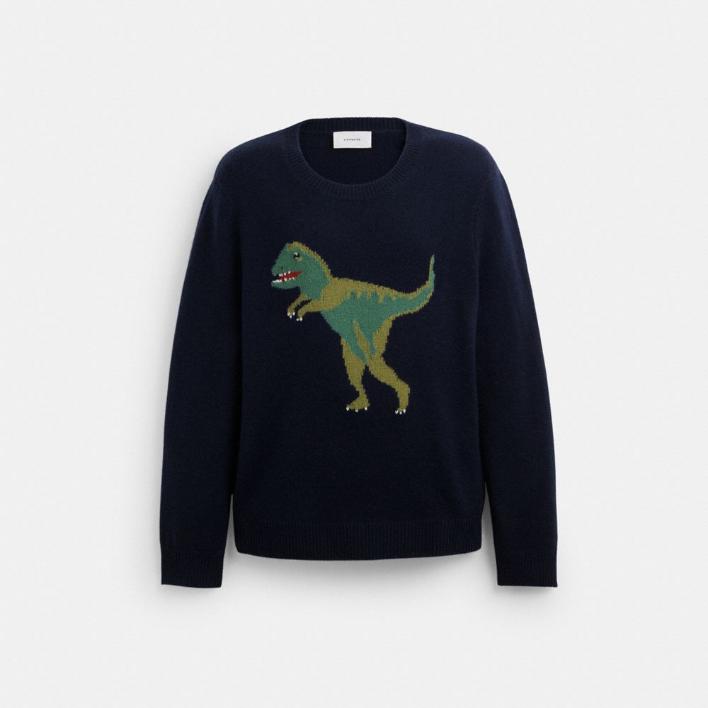 Navy Women COACH® Rexy Crewneck Sweater | NZ KOF481