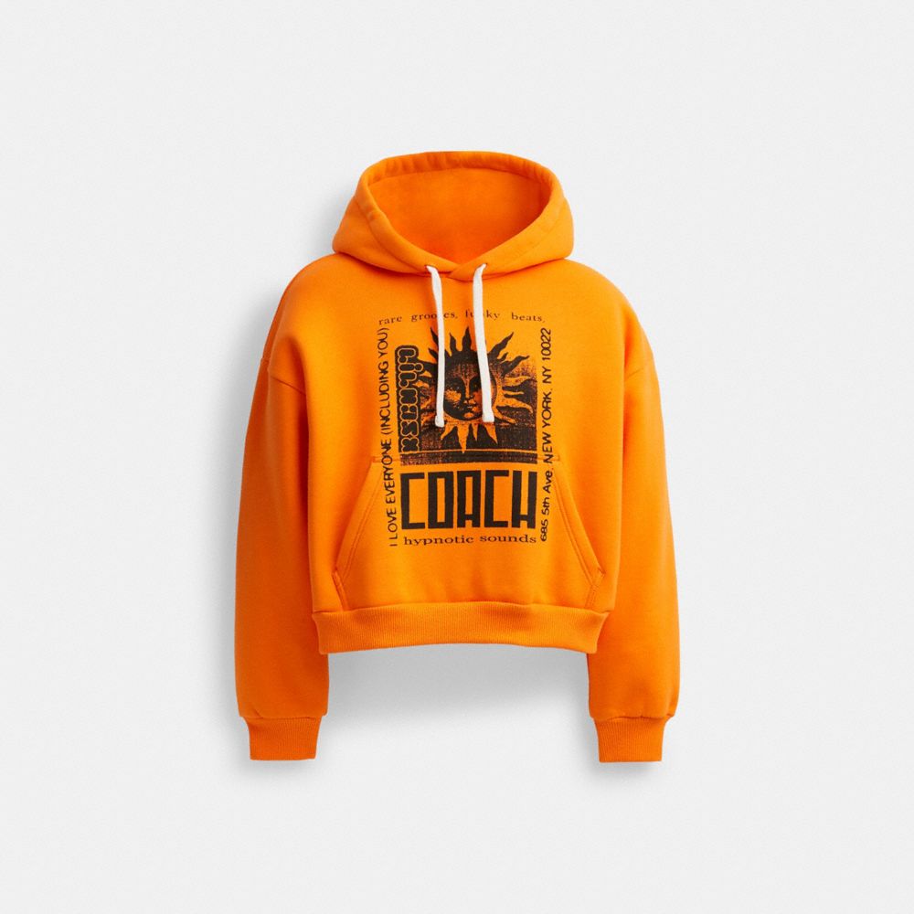 Orange Women COACH® The Lil Nas X Drop Cropped Pullover Hoodie | NZ AHO422