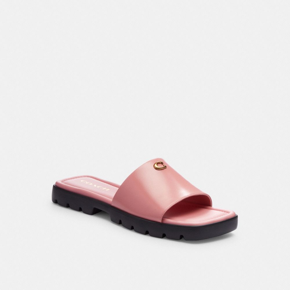 Pink Women COACH® Florence Sandals | NZ GSD345