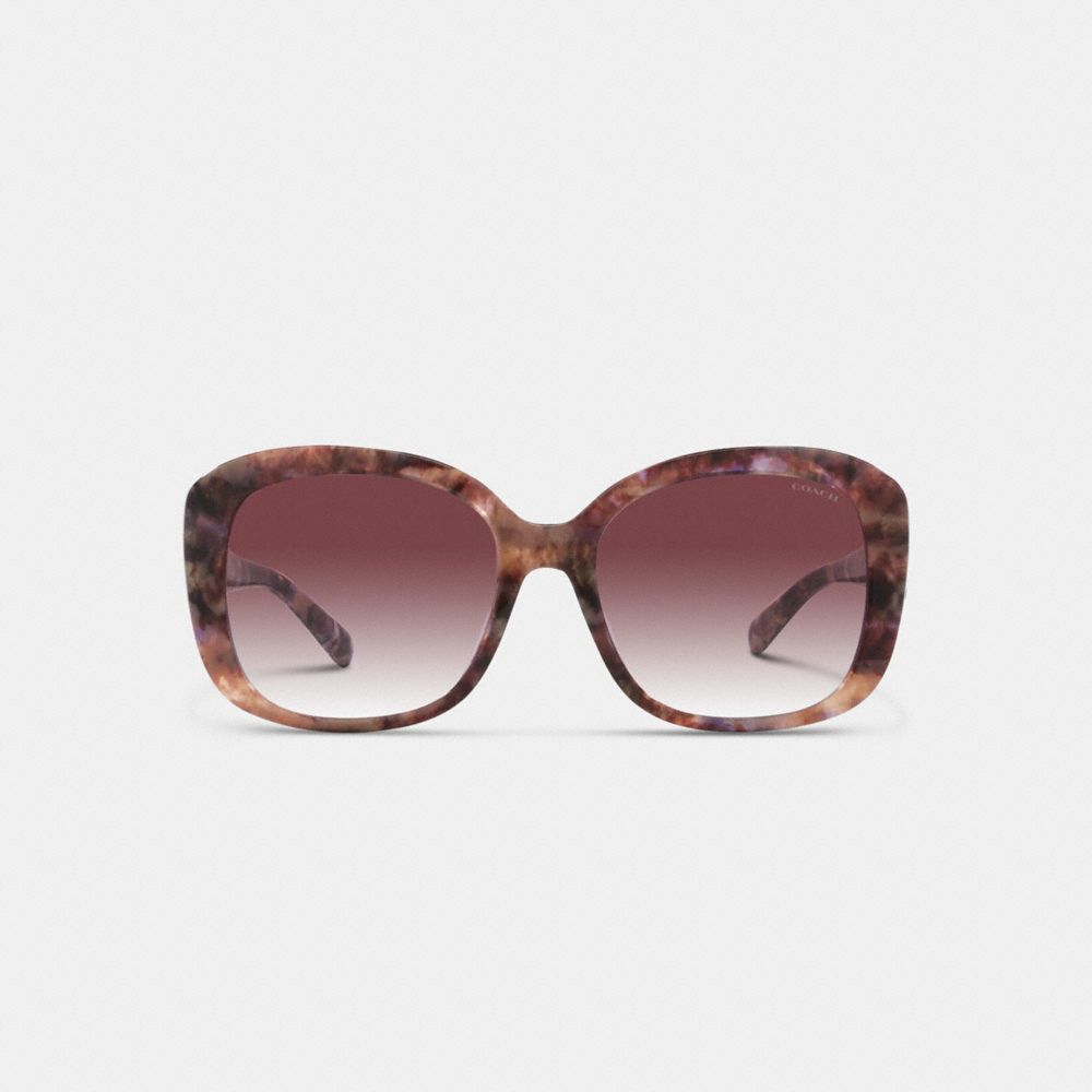 Purple Women COACH® Signature Oversized Square Sunglasses | NZ BNZ 695