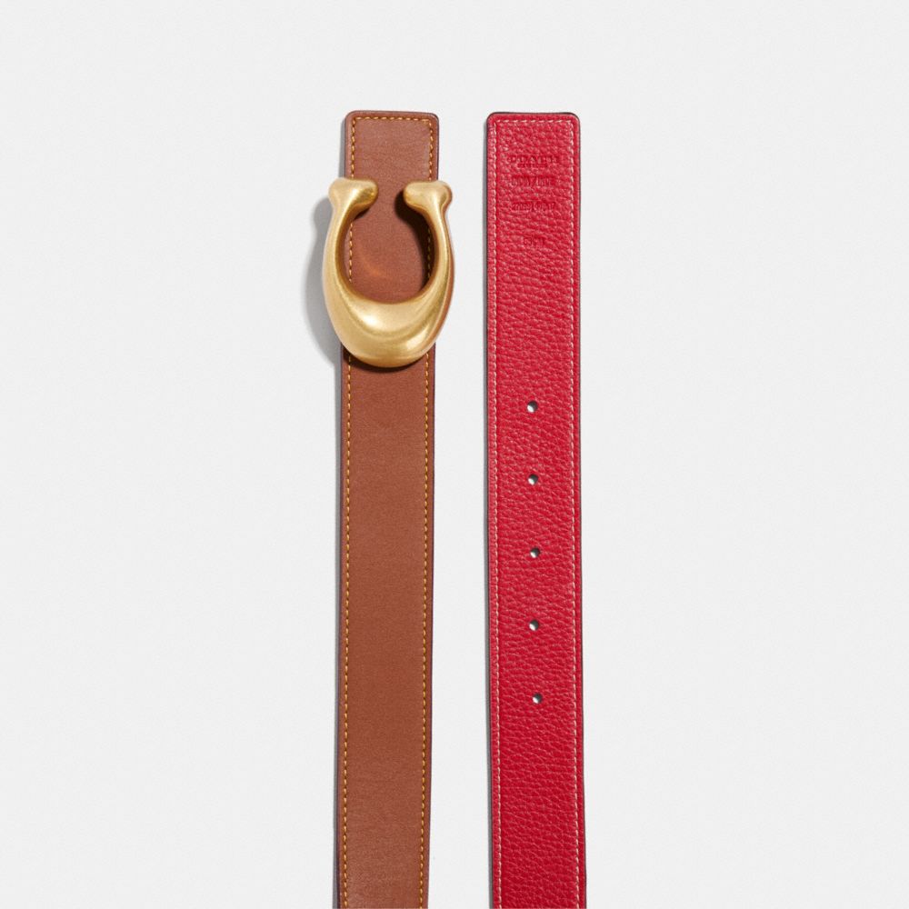 Red Women COACH® C Hardware Reversible, 32 Mm Belt | NZ ILN627