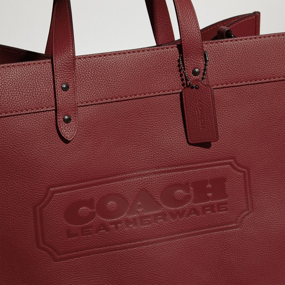 Red Women COACH® Field 40 With Badge Tote Bag | NZ EBE929