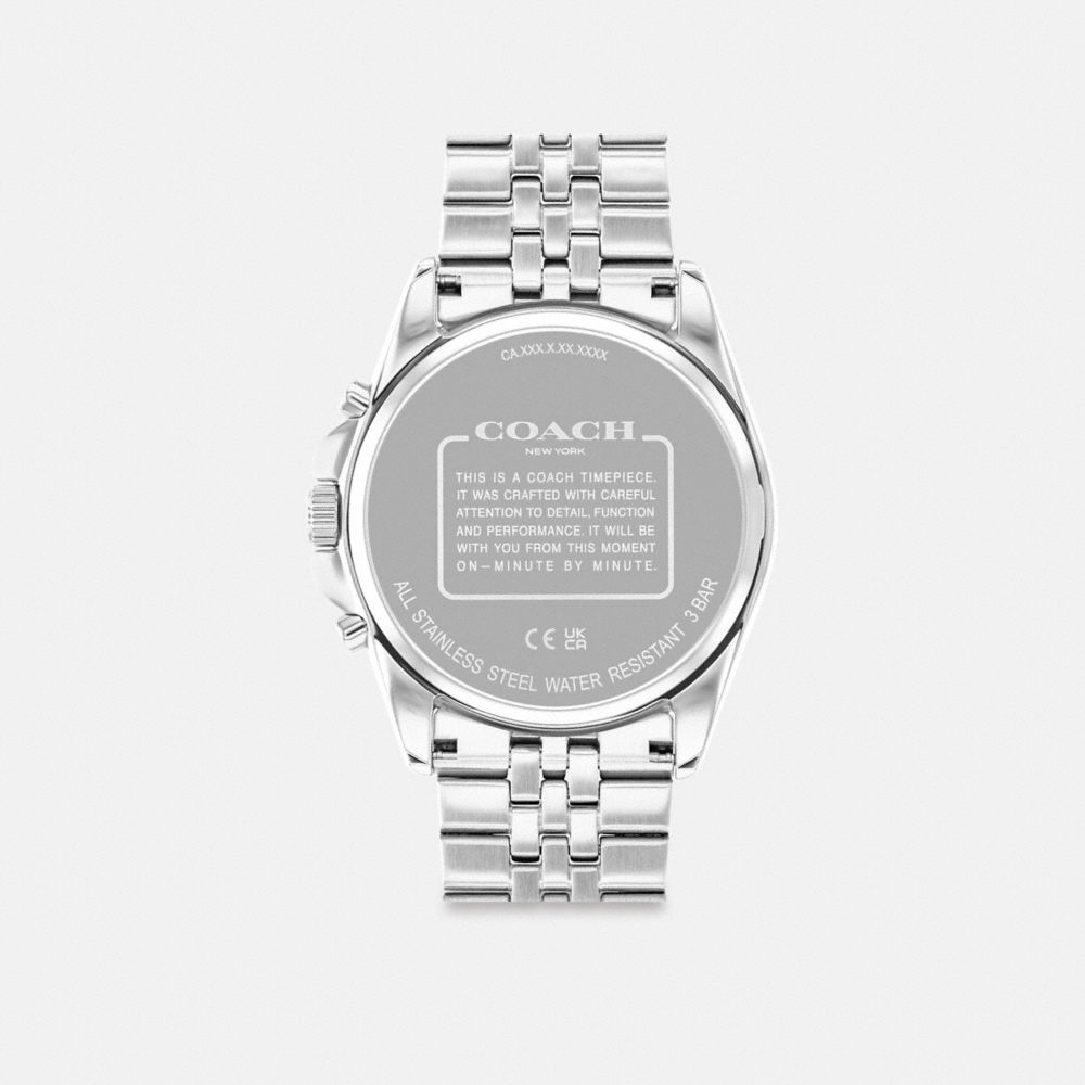 Silver Men COACH® Greyson, 43 Mm Watch | NZ KOS290