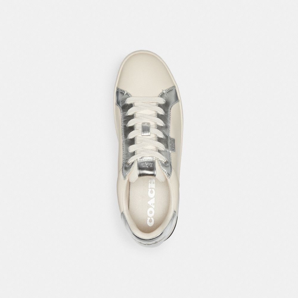 Silver Women COACH® Lowline Low Top Sneakers | NZ KOK377