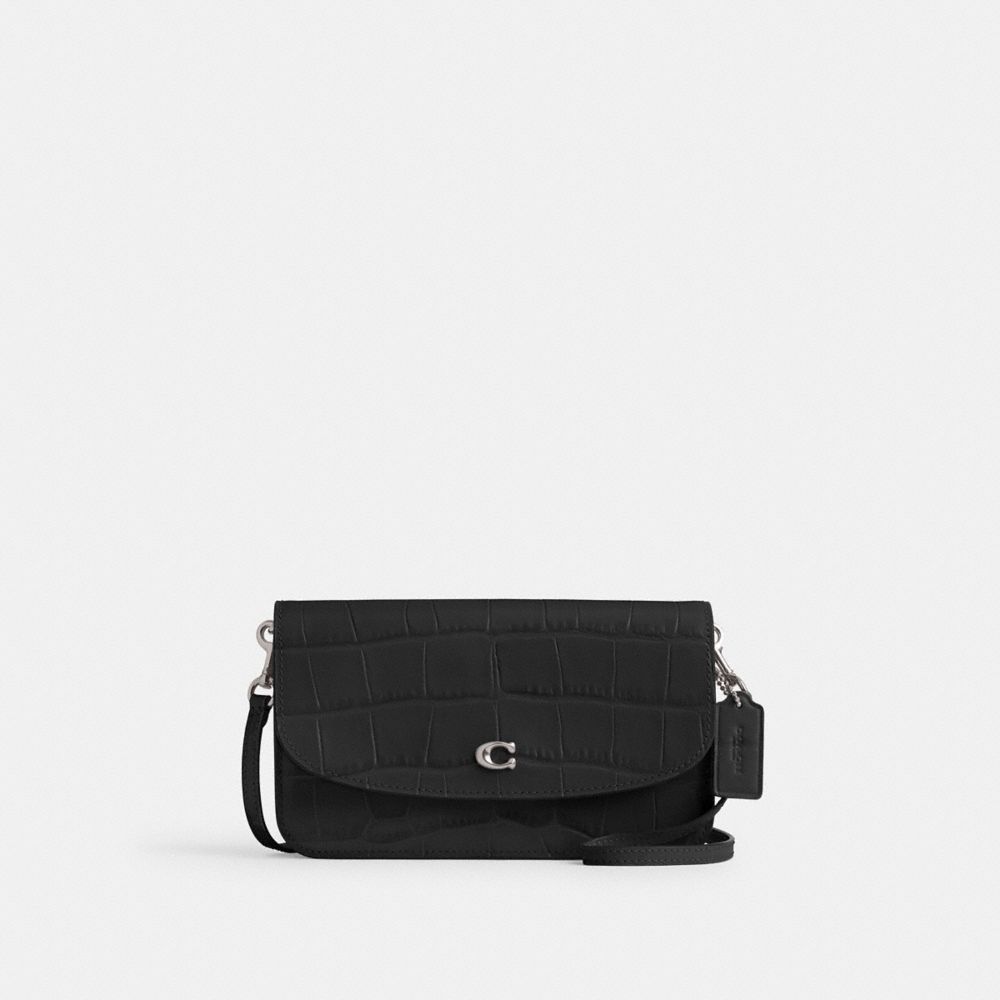 Silver / Black Women COACH® Hayden Crossbody Bag | NZ OKZ784