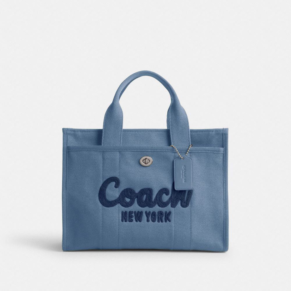 Silver / Blue Women COACH® Cargo Tote Bag | NZ GSK917