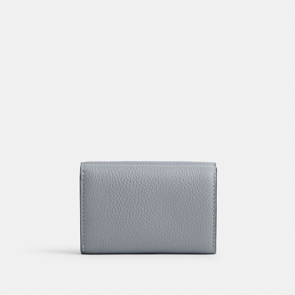 Silver / Grey / Blue Women COACH® Essential Mini Trifold Wallet | NZ SGL972