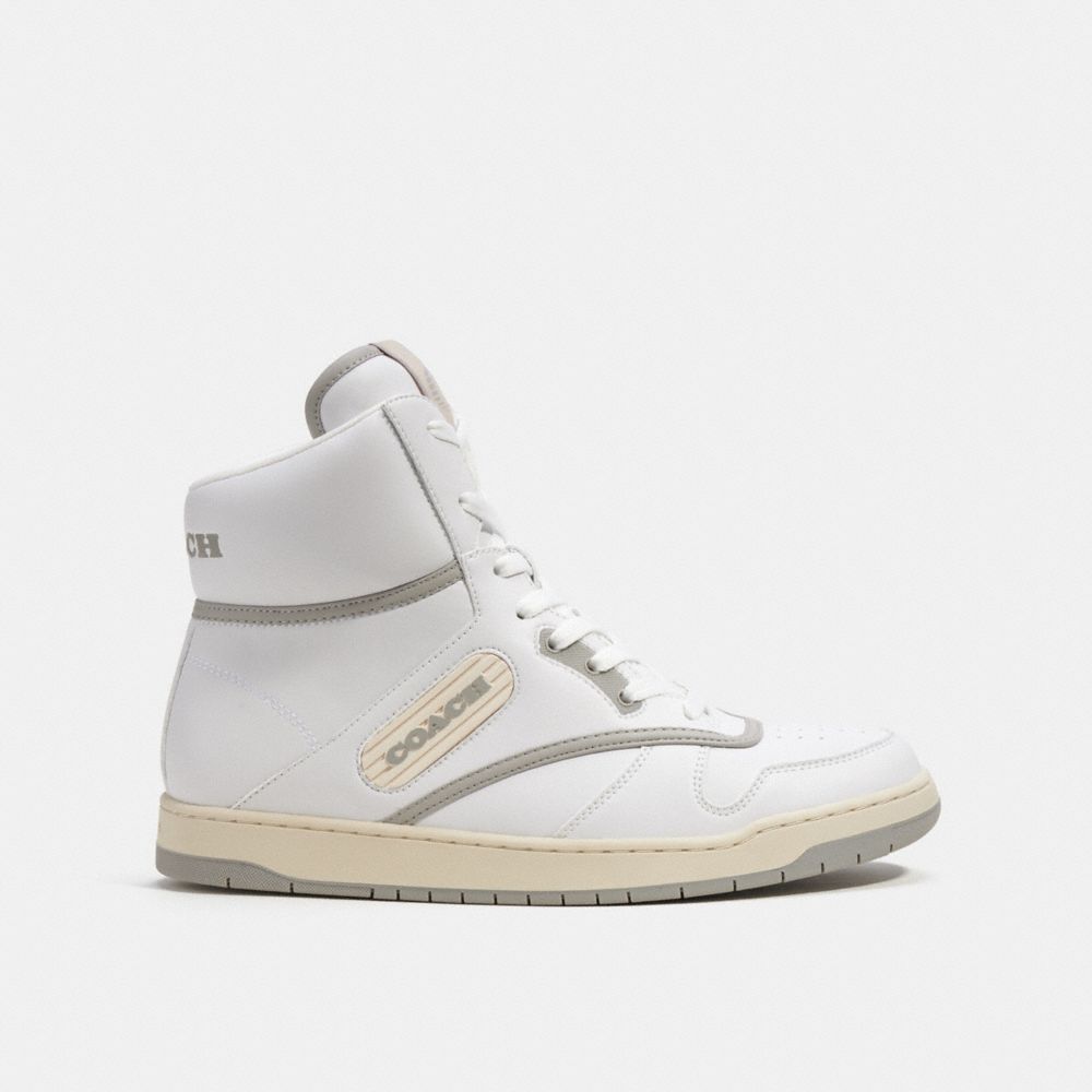 White Men COACH® C202 High Top Sneakers | NZ VRD129