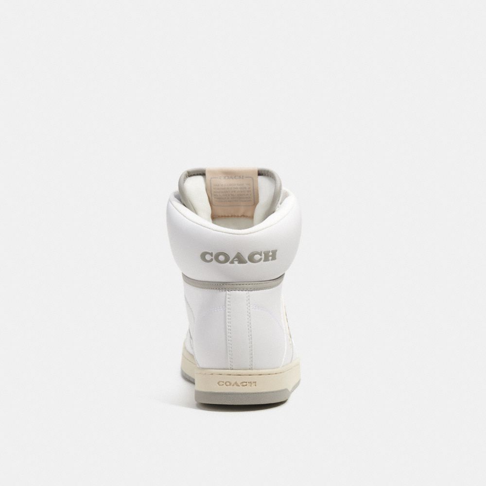 White Men COACH® C202 High Top Sneakers | NZ VRD129